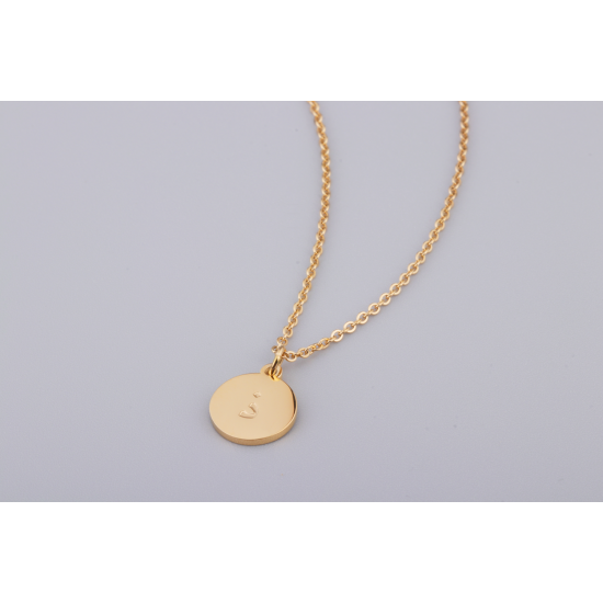 Gold Color Pendant - Letter "Dhal" ﺫ
